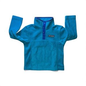 🔥 Columbia Toddler Pullover Half Button Up Winter Sweater Size XXS 4 / 5 🔥